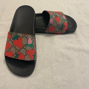 Limited edition Gucci strawberry slides